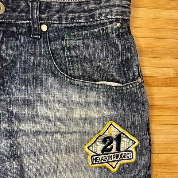 Southpole Y2K Wide Leg JNCO Style Baggy Size 32 Mens Jeans - Picture 8 of 9